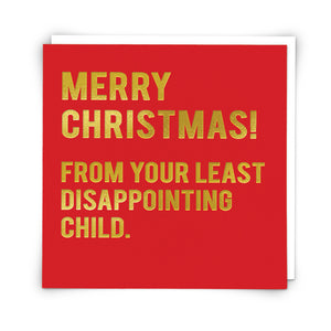 Christmas Card - Disappointing Child